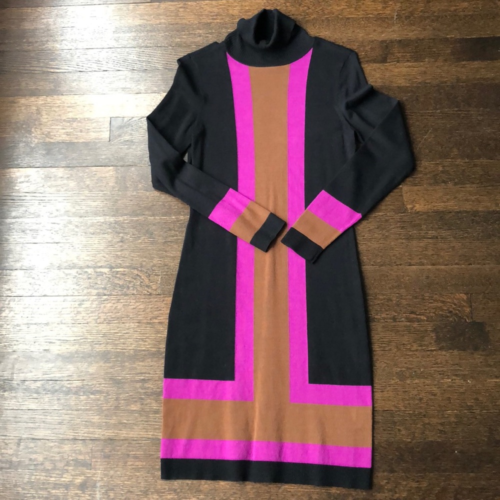 Turtleneck sweater dress